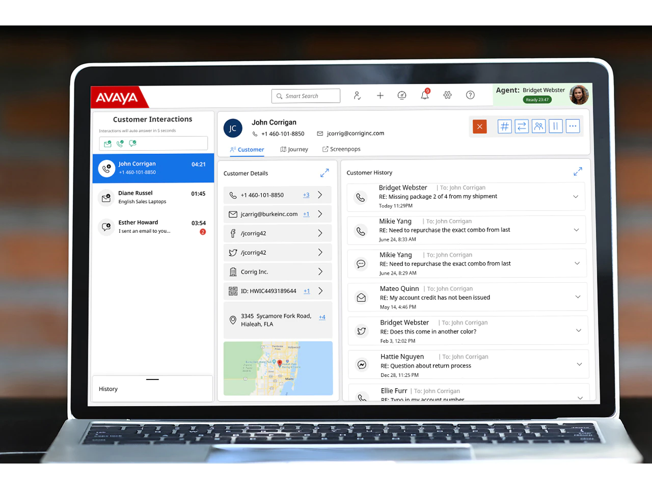 screenshot of Avaya UCaaS